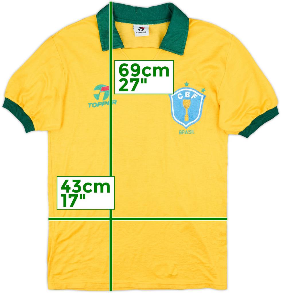 1990 Brazil Home Shirt - 8/10 - (S)
