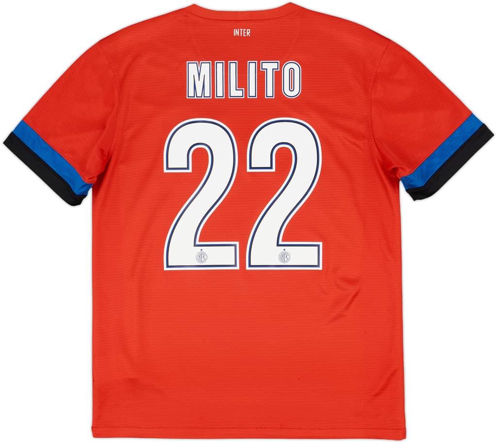 2012-13 Inter Milan Away Shirt Milito #22 - 7/10 - (M)