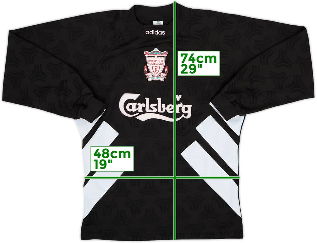 1993-95 Liverpool GK Shirt - 8/10 - (M)