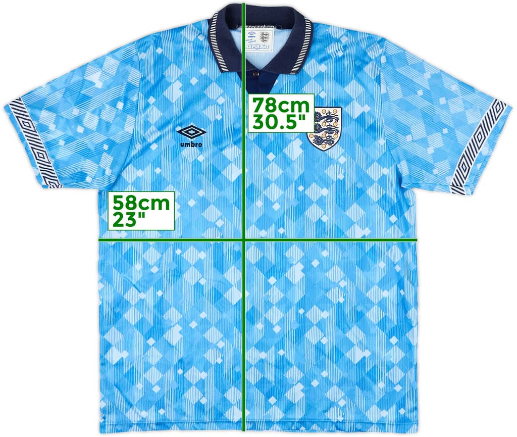 1990-92 England Third Shirt - 9/10 - (L)