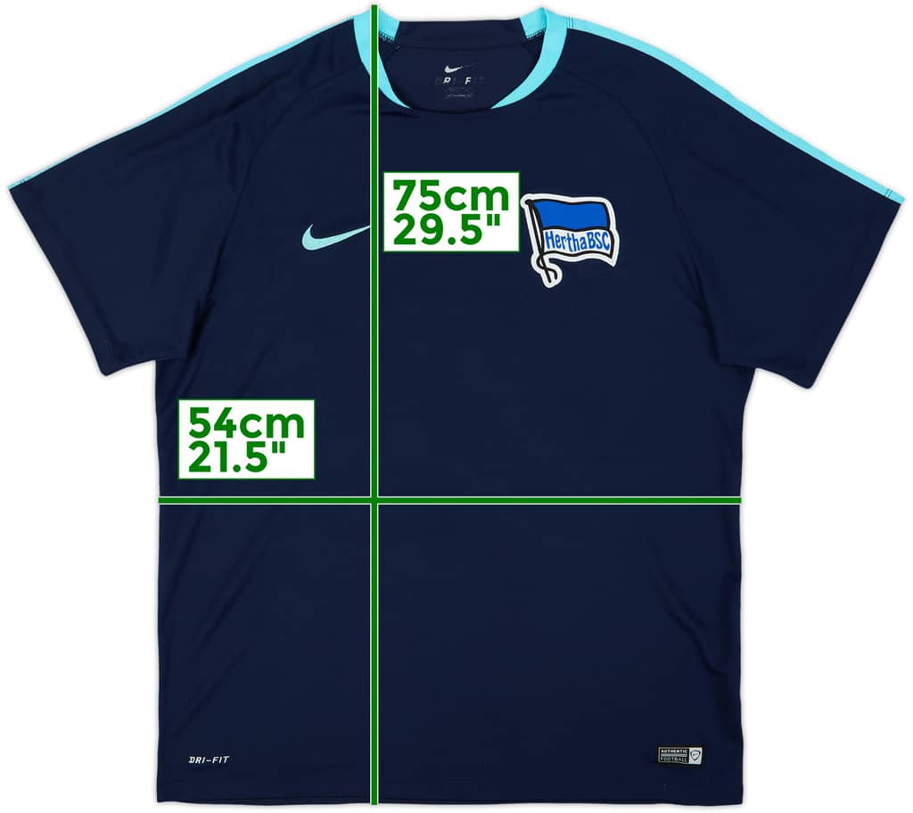 2015-16 Hertha Berlin Nike Training Shirt - 8/10 - (XL)