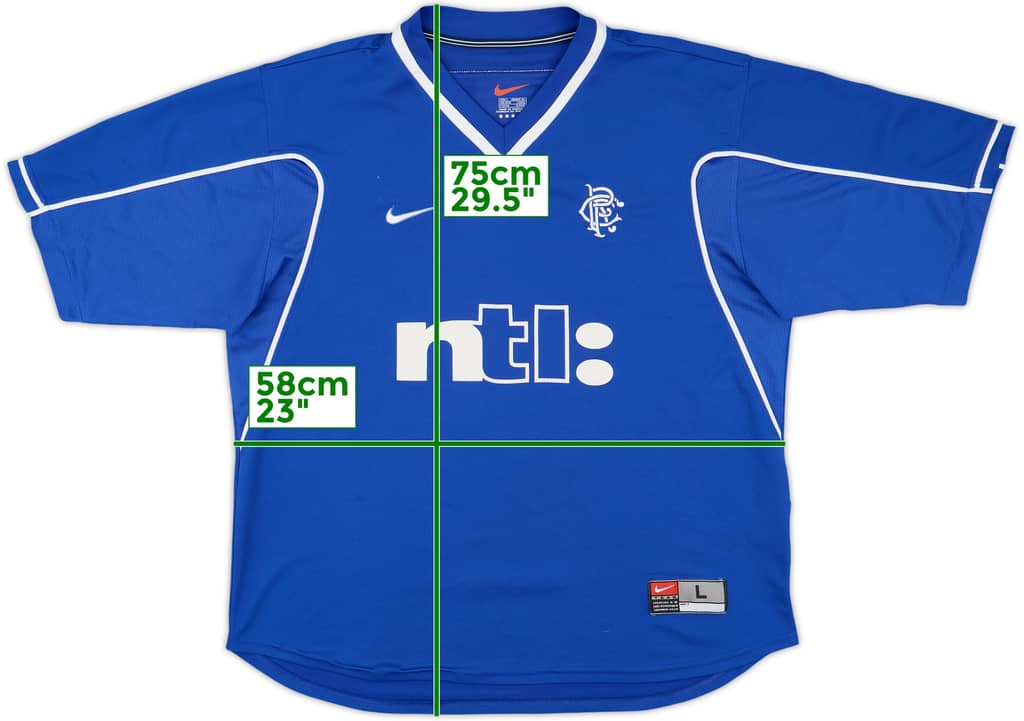 1999-01 Rangers Home Shirt - 7/10 - (L)