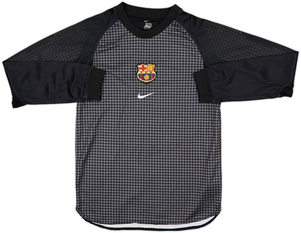2000-01 Barcelona GK Shirt - 8/10 - (L.Boys)