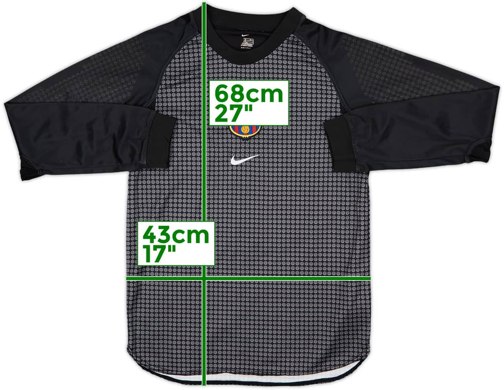 2000-01 Barcelona GK Shirt - 8/10 - (L.Boys)