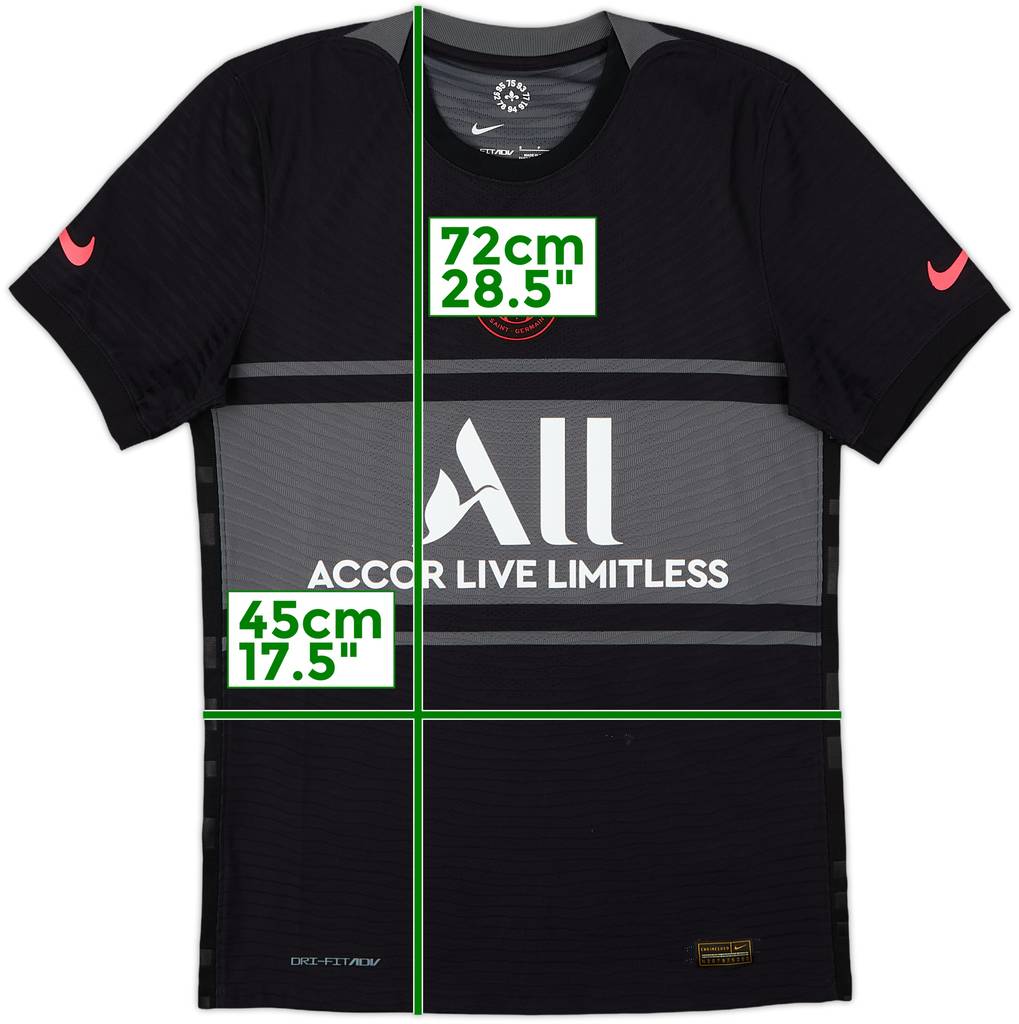 2021-22 Paris Saint-Germain Authentic Third Shirt - 9/10 - (S)