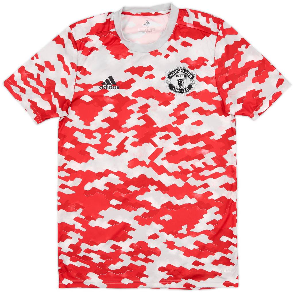 2021-22 Manchester United adidas Training Shirt - 10/10 - (S)