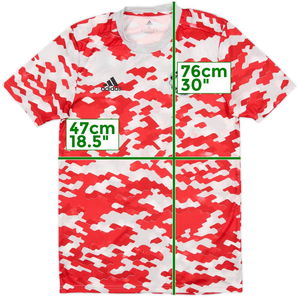 2021-22 Manchester United adidas Training Shirt - 10/10 - (S)
