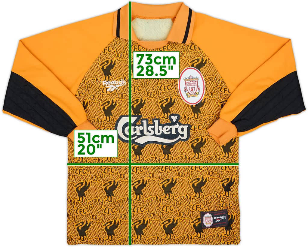 1996-97 Liverpool GK Shirt - 8/10 - (M)
