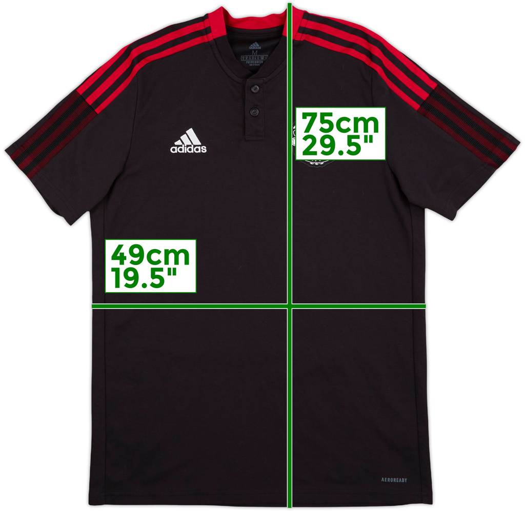 2021-22 Manchester United adidas Polo Shirt - 10/10 - (M)