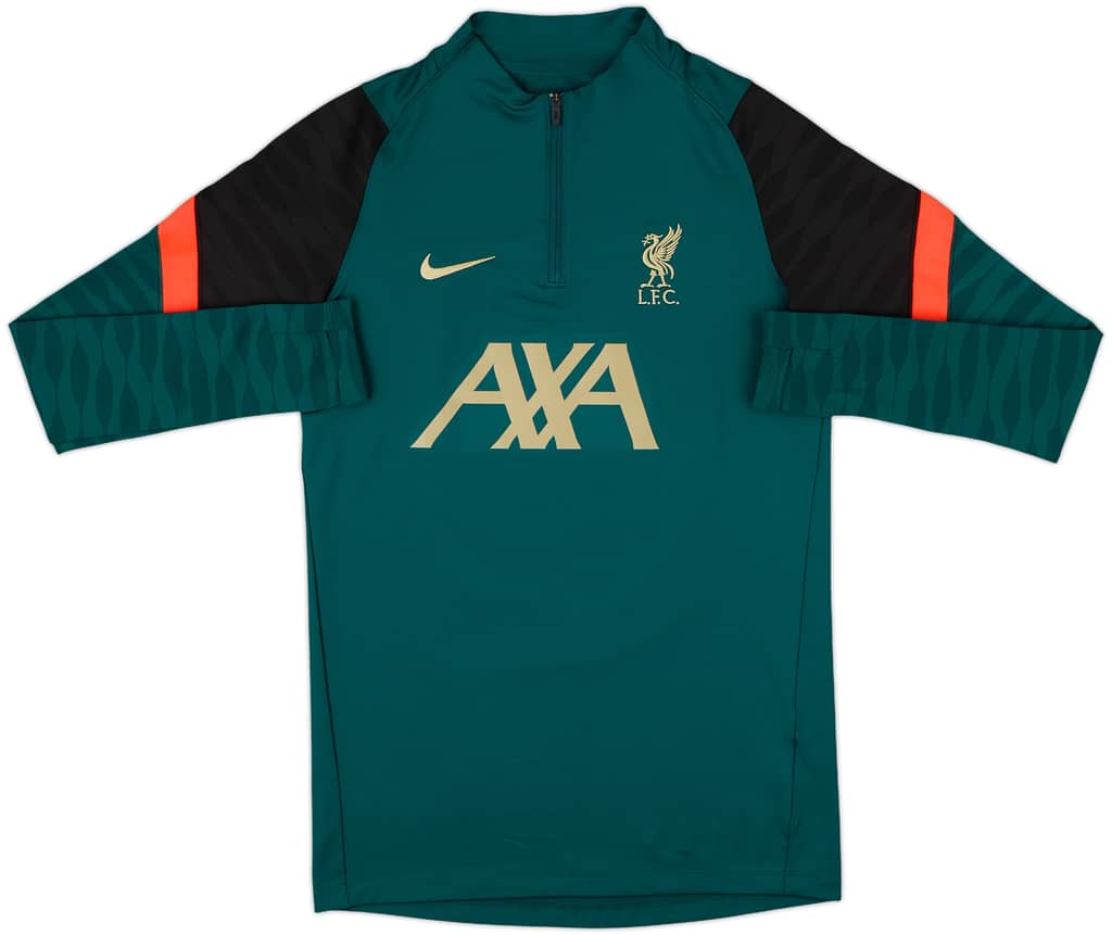 2022-23 Liverpool Nike 1/4 Zip Sweat Top - 9/10 - (S)