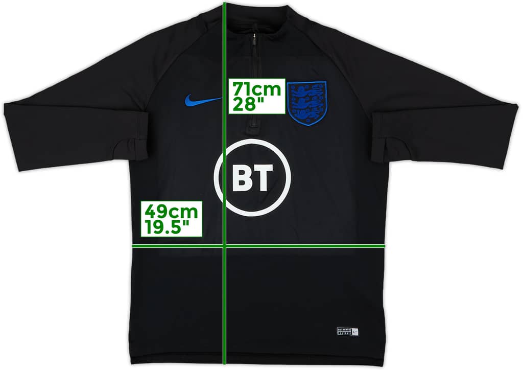 2018-19 England 1/4 Zip Sweat Top - 10/10 - (M)