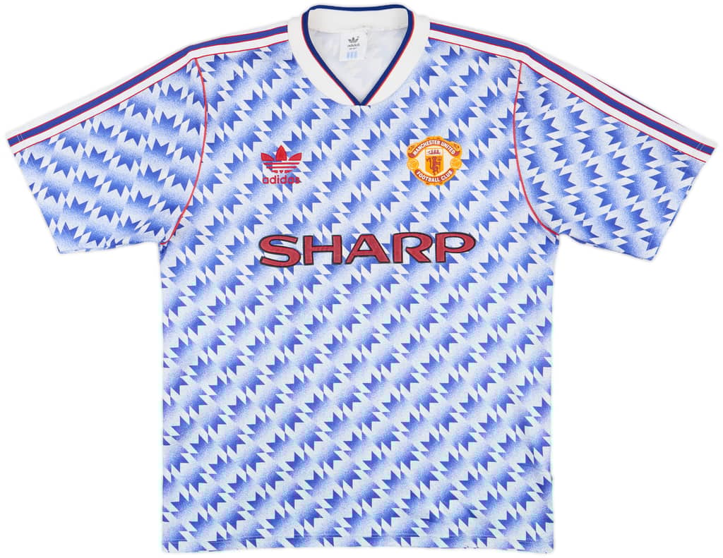 1990-92 Manchester United Away Shirt - 8/10 - (M)