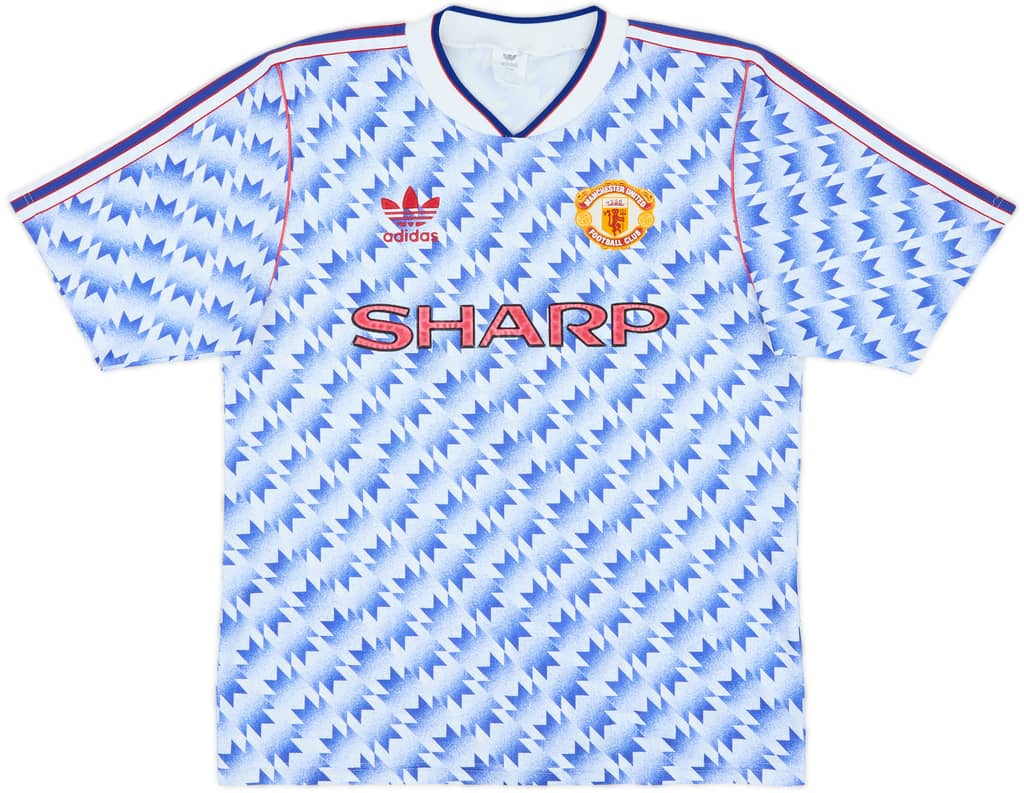 1990-92 Manchester United Away Shirt - 8/10 - (M)