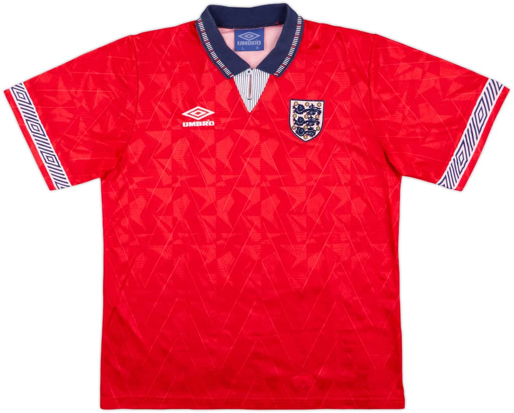 1990-93 England Away Shirt - 10/10 - (L)