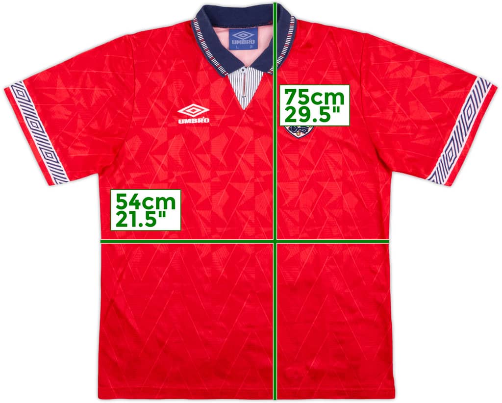 1990-93 England Away Shirt - 10/10 - (L)