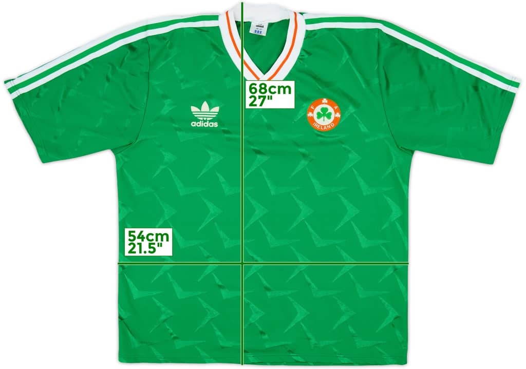 1990-92 Ireland Home Shirt - 9/10 - (L)