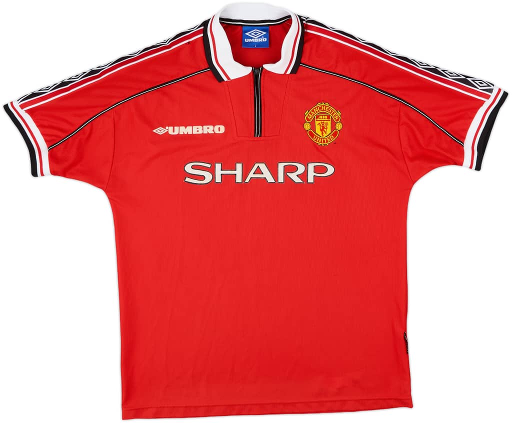 1998-00 Manchester United Home Shirt - 5/10 - (L)