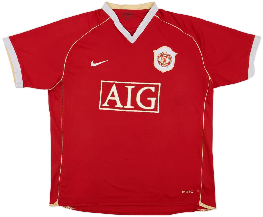2006-07 Manchester United Home Shirt - 5/10 - (XL)