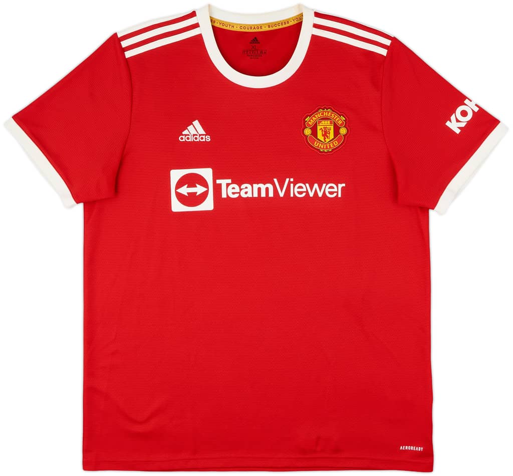 2021-22 Manchester United Home Shirt Shaw #23 - 9/10 - (XL)