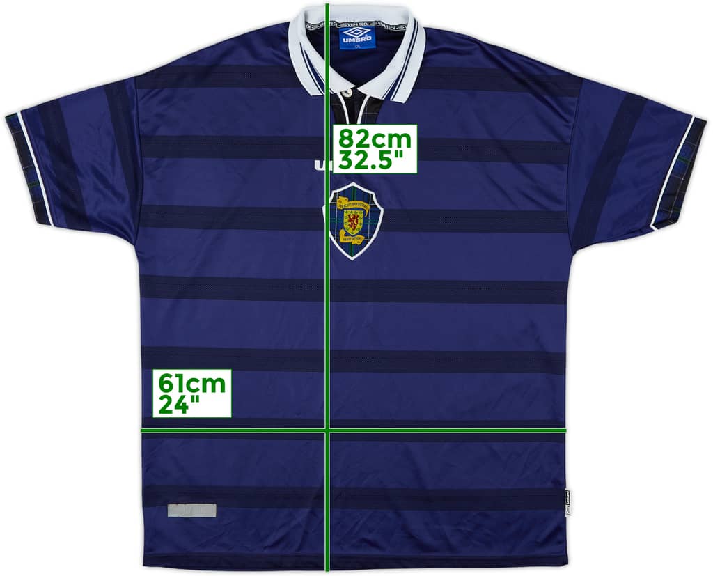 1998-00 Scotland Home Shirt - 8/10 - (XXL)