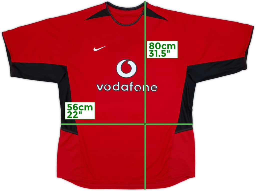 2002-04 Manchester United Home Shirt - 6/10 - (XL)