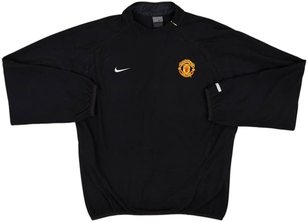 2002-03 Manchester United Nike 1/4 Zip Fleece Top - 8/10 - (L)
