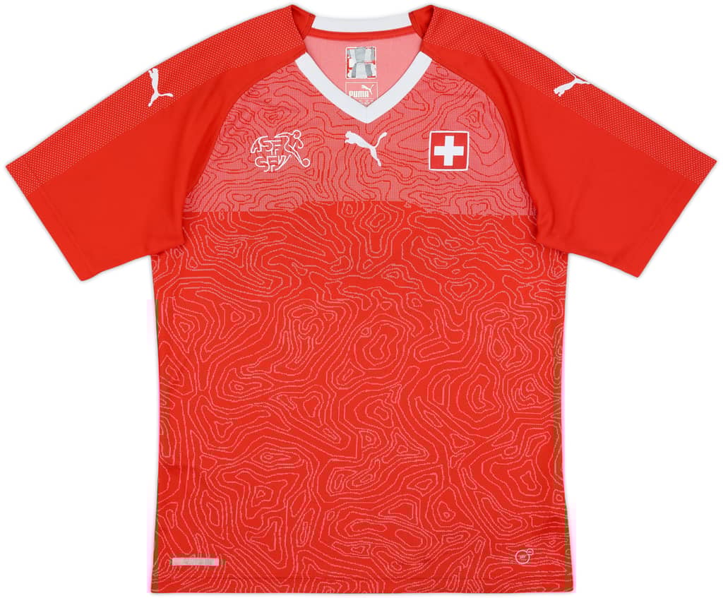 2018-20 Switzerland Home Shirt - 8/10 - (M)