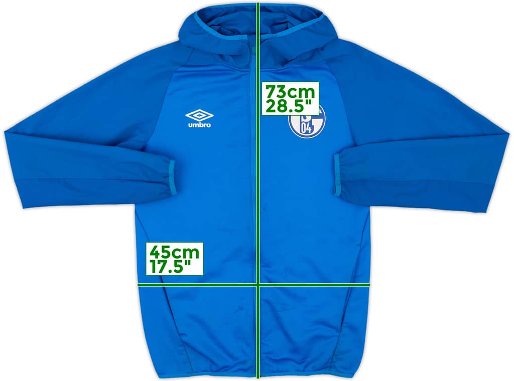 2020-21 Schalke Umbro Hooded Track Jacket - 5/10 - (S)