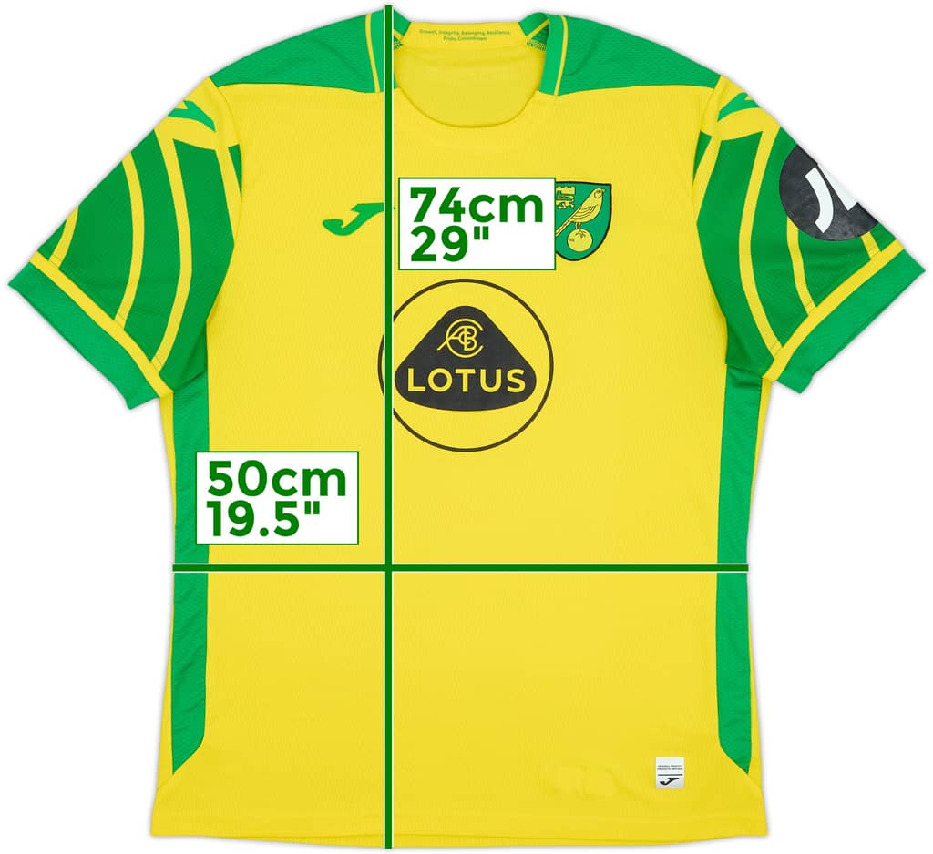 2021-22 Norwich Home Shirt - 7/10 - (L)