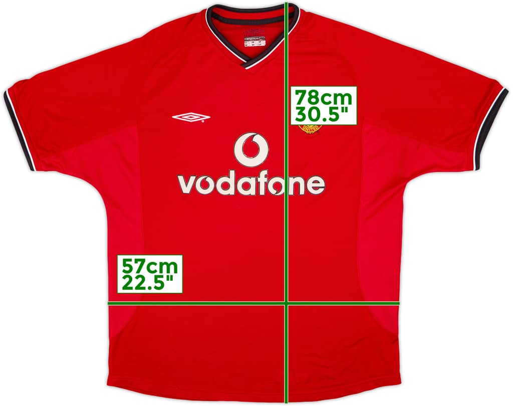 2000-02 Manchester United Home Shirt - 5/10 - (L)