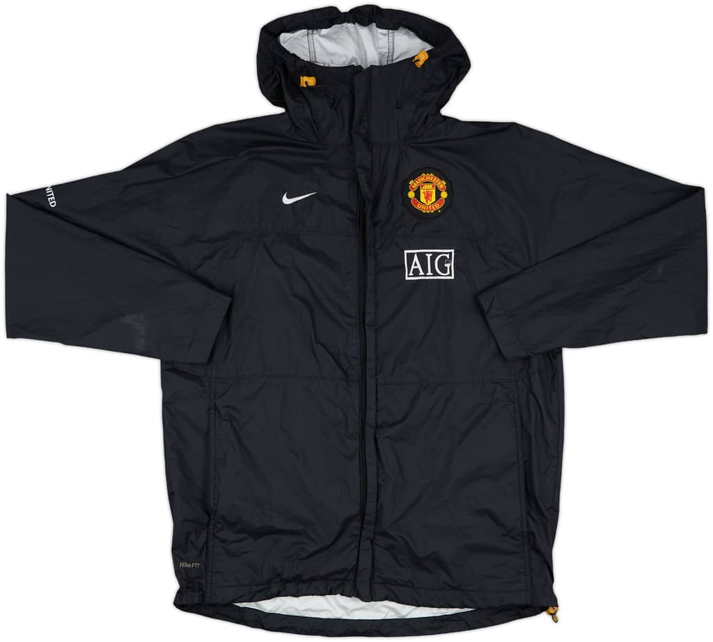 2008-09 Manchester United Nike Hooded Rain Jacket - 7/10 - (L)