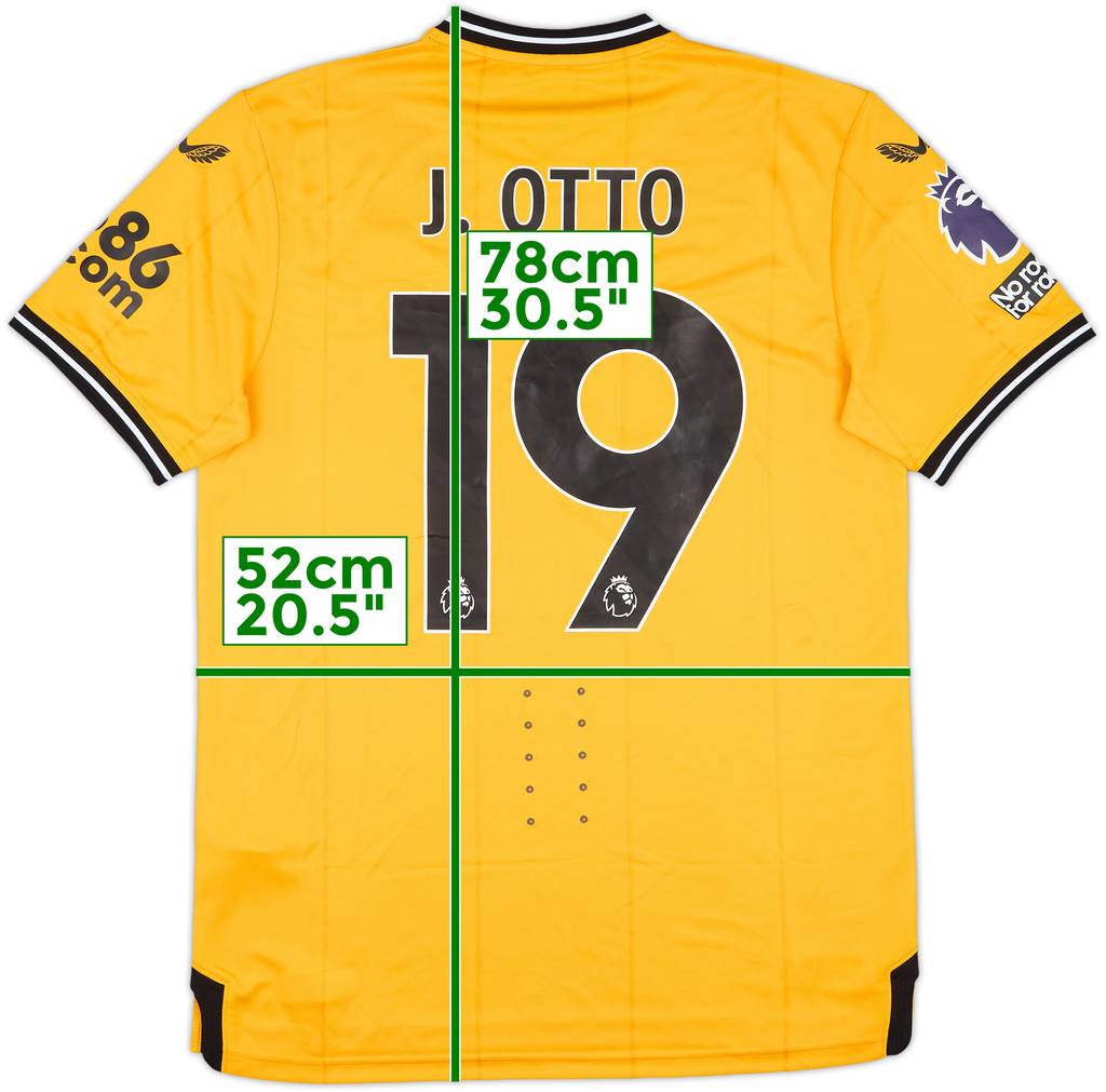 CHANGE PHOTOS - 2023-24 Wolves Match Issue Home Shirt J.Otto #19