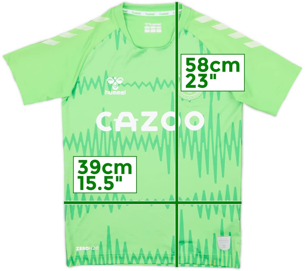 2020-21 Everton GK S/S Shirt - 8/10 - (L.Boys)