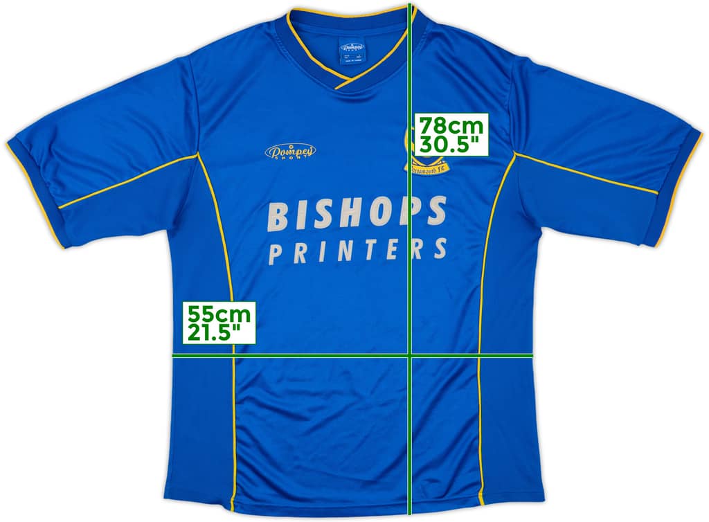 2000-02 Portsmouth Home Shirt - 8/10 - (L)