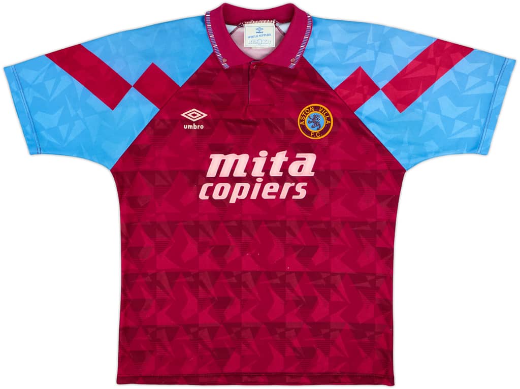 1990-92 Aston Villa Home Shirt - 6/10 - (M)