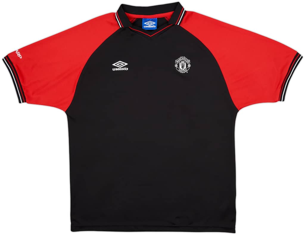 1998-00 Manchester United Umbro Polo Shirt - 9/10 - (XL)