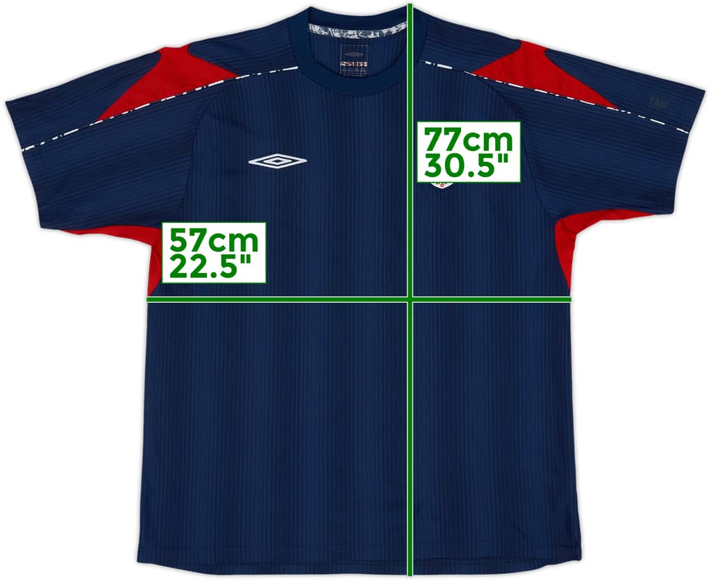 2008-09 England Umbro Training Shirt - 7/10 - (XL)