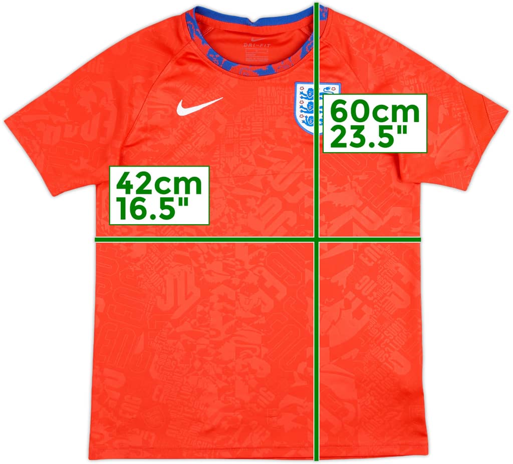 2020-22 England Nike Training Shirt - 5/10 - (L.Boys)