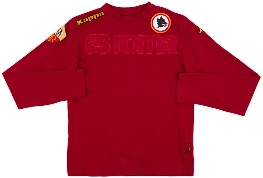 2011-12 Roma Kappa Cotton L/S Tee - 8/10 - (S)