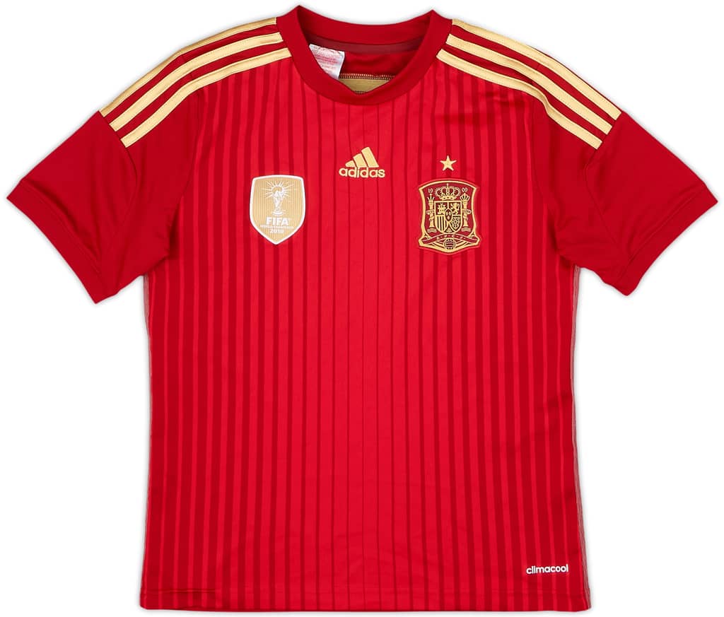 2013-15 Spain Home Shirt - 10/10 - (M.Boys)