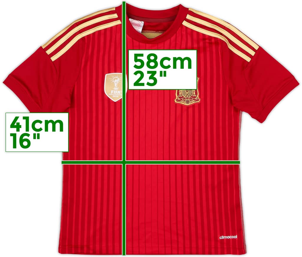 2013-15 Spain Home Shirt - 10/10 - (M.Boys)