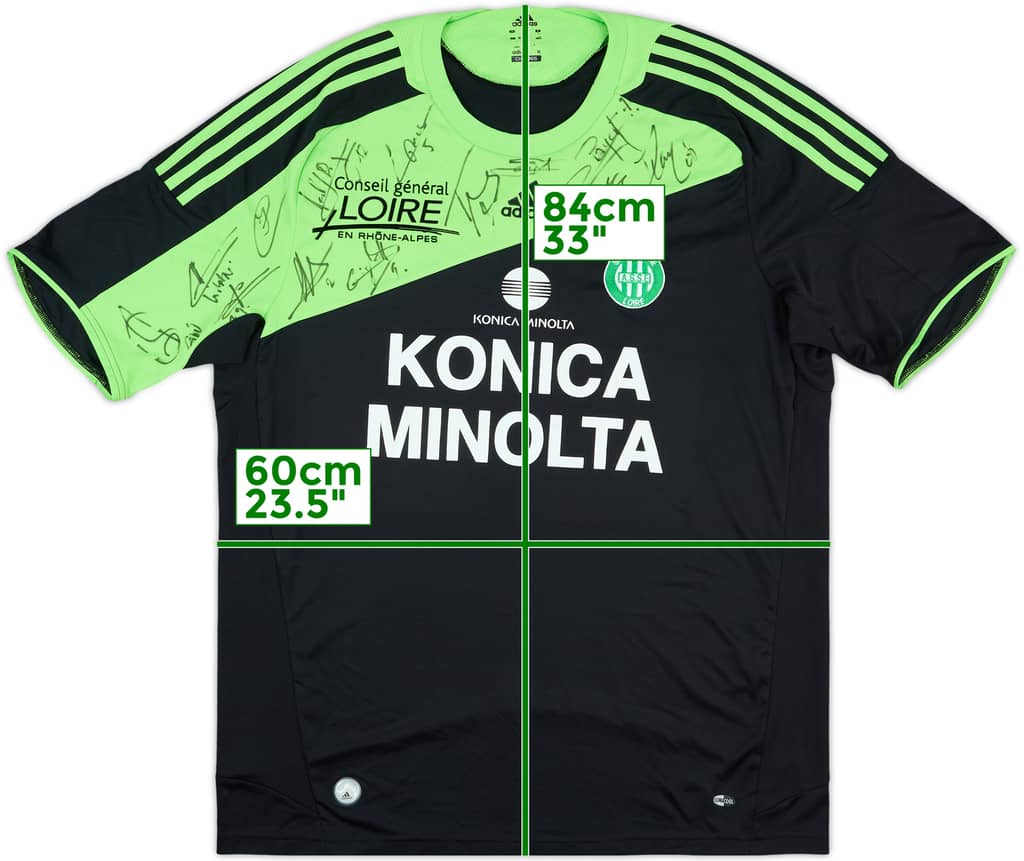 2008-09 Saint Etienne Squad Signed Away Shirt - 8/10 - (XL)