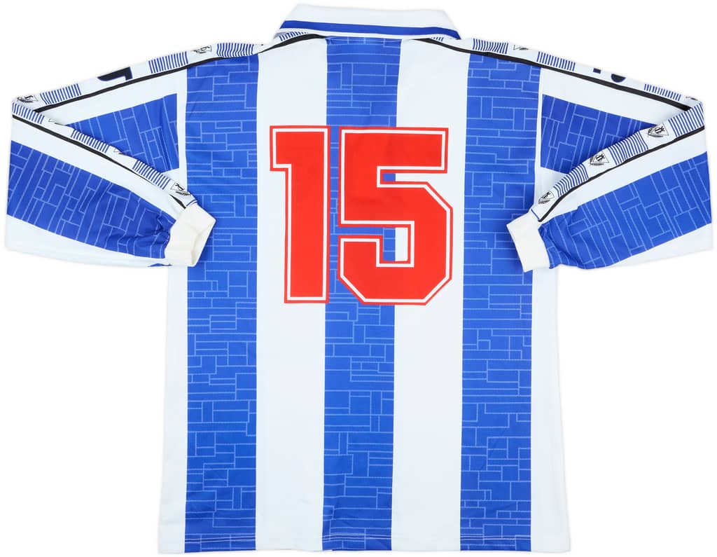 1996-97 CD Leganes Match Issue Home L/S Shirt #15