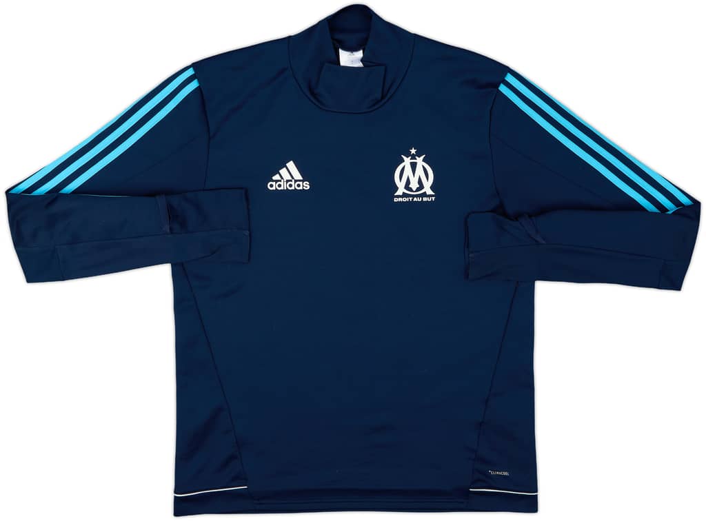 2017-18 Olympique Marseille adidas Sweat Top - 8/10 - (M)