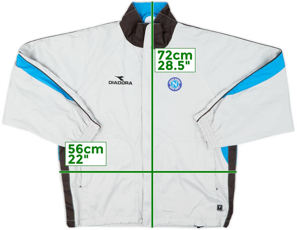 2002-03 Napoli Diadora Track Jacket - 9/10 - (S)