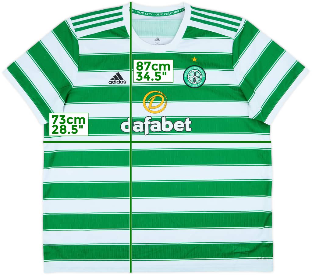 2021-22 Celtic Home Shirt - 8/10 - (3XL)