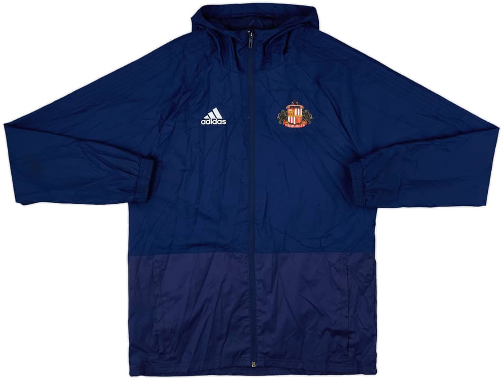 2017-18 Sunderland adidas Hooded Rain Jacket - 9/10 - (M)