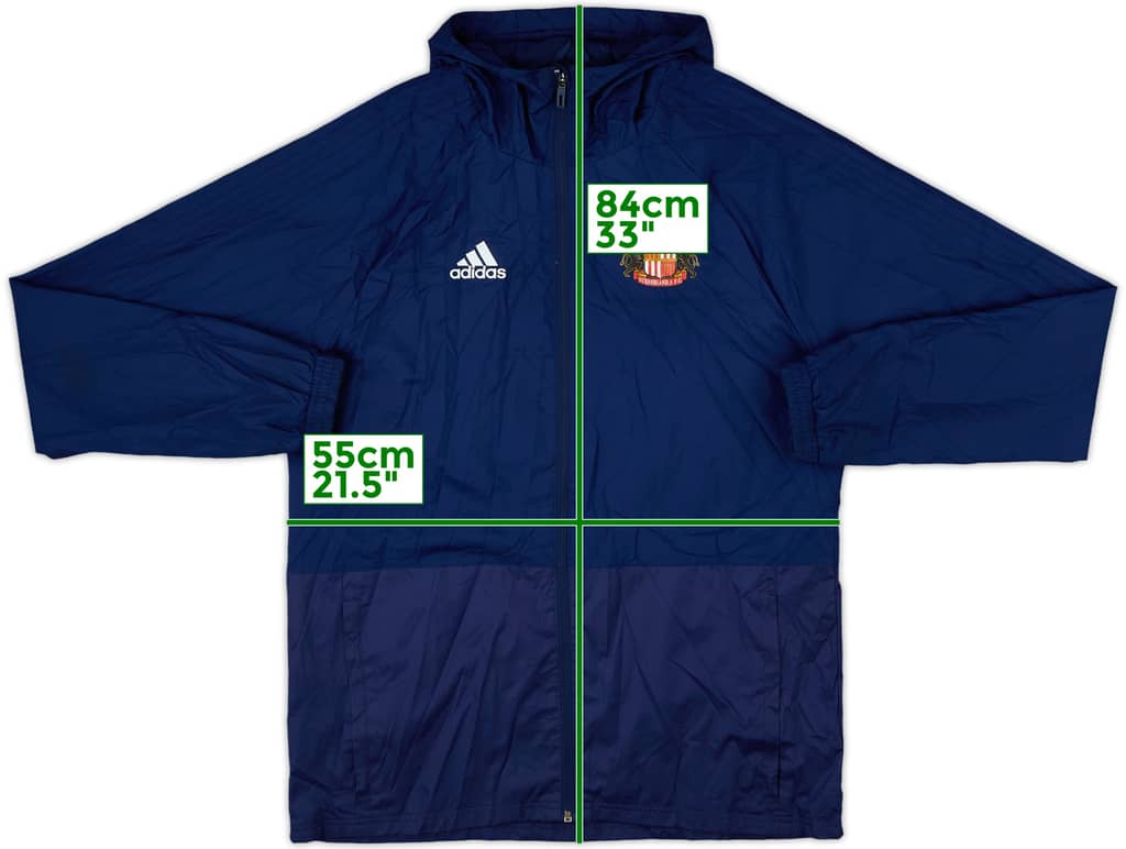 2017-18 Sunderland adidas Hooded Rain Jacket - 9/10 - (M)