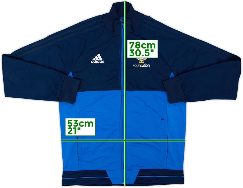 2017-18 Northern Ireland 'Foundation' adidas Track Jacket - 10/10 - (L)