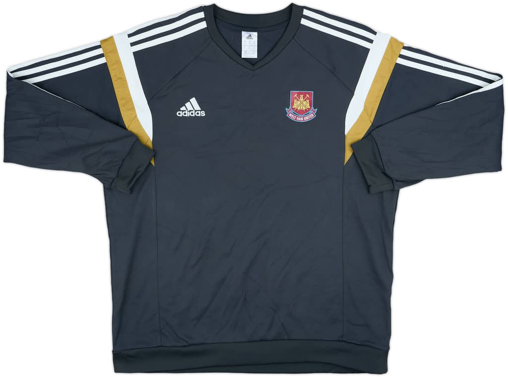 2014-15 West Ham adidas Sweat Top - 8/10 - (XL)
